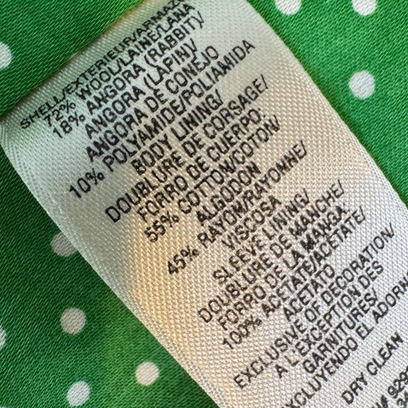 Juicy Couture Wool Textured Essex Double Breasted Pea Coat Kelly Green Size S - Picture 9 of 15